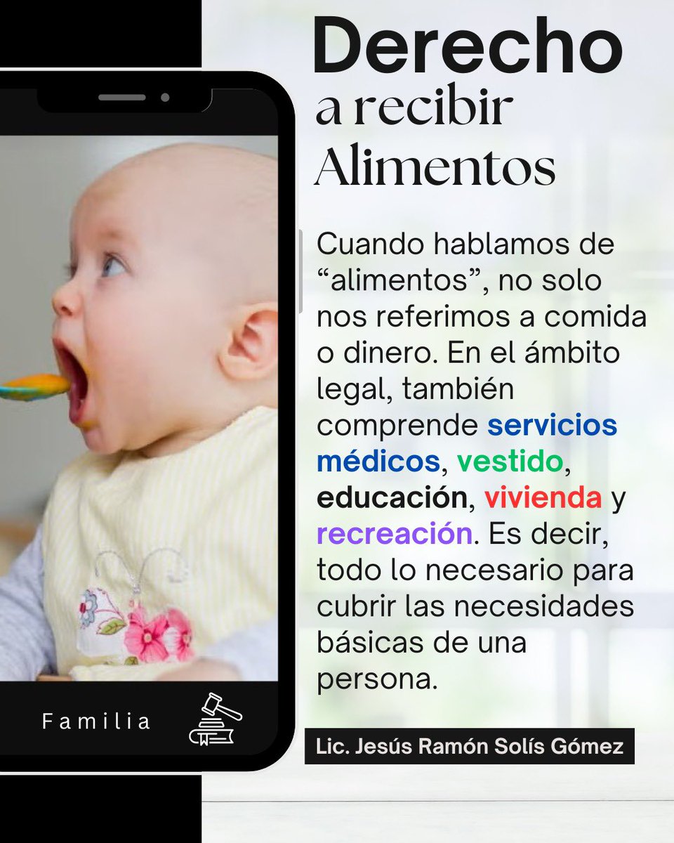 Cuando hablamos de “alimentos”, no solo nos referimos a comida o dinero. En el ámbito legal, también comprende servicios médicos, vestido, educación, vivienda y recreación. Es decir, todo lo necesario para cubrir las necesidades básicas de una persona.