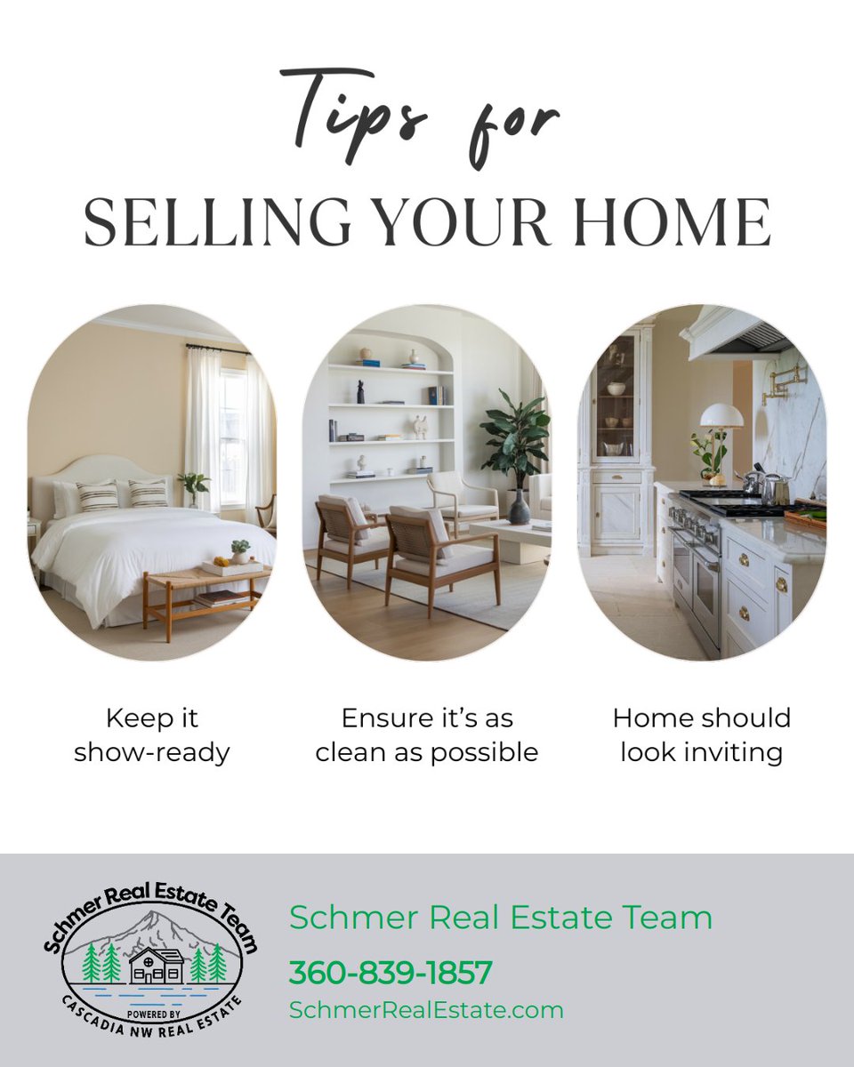 HomesPNW's tweet photo. When selling your home, follow these tips to ensure everything is put together beautifully. 
First impressions matter—reach out and let’s make yours unforgettable!

#property #realestatelife #listing #homeforsale #realestateexperts https://t.co/G3HWYaiFdF