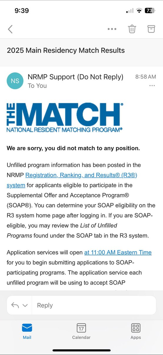 Unfortunately, I did not match today. God’s timing is perfect, and I remain hopeful about the future! Congratulations to everyone who matched! #SOAP2025 #Internalmedicine #Match2025