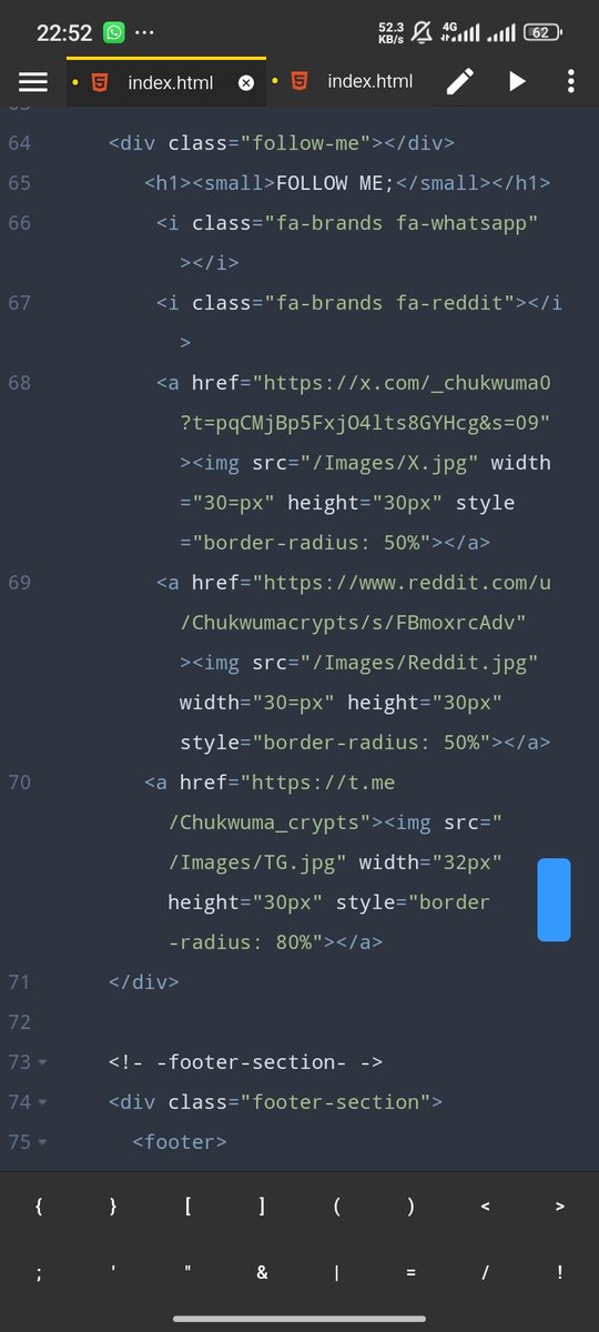 Chukwumacrypts's tweet image. #upcomingDevs
#myfirstcode
#hackathons
3rd days coding with ACODE.. 

A laptop and a dream 🙏😉