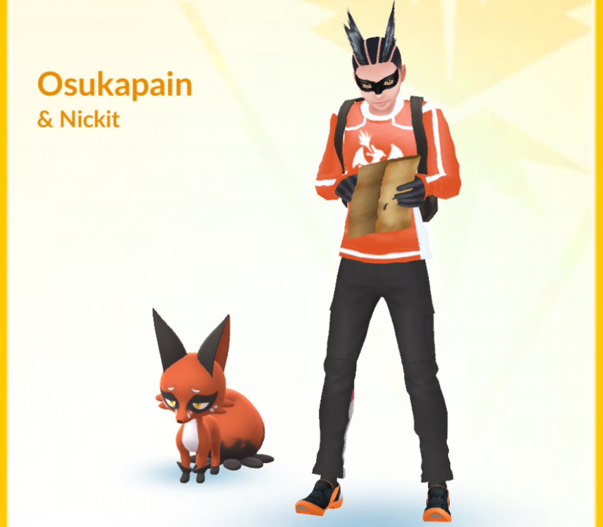 osukapain's tweet image. Nickit drip out cause why not 🦊 

#DripKing
#pokemongo
#Stylesavant