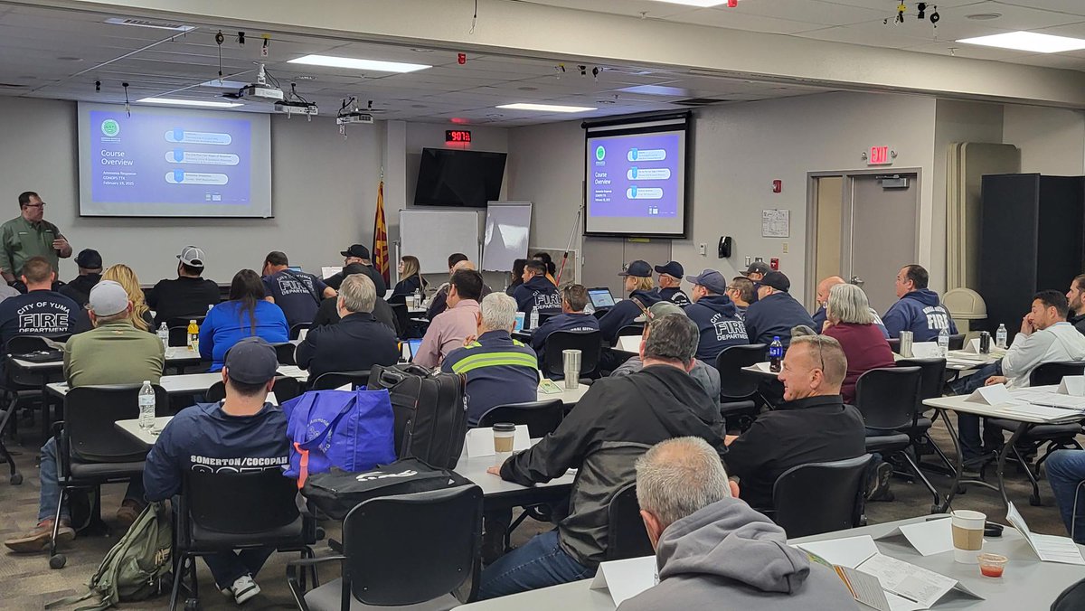 ASTI831's tweet photo. Here are a few photos of Will Grass, our Chief of Training at ASTI, facilitating the Yuma Area tabletop exercise (TTX) hosted by YAASD on February 19, 2025. 

For more information, please visit our website: https://t.co/RatBuLF7rE https://t.co/mWz9t2J1SM