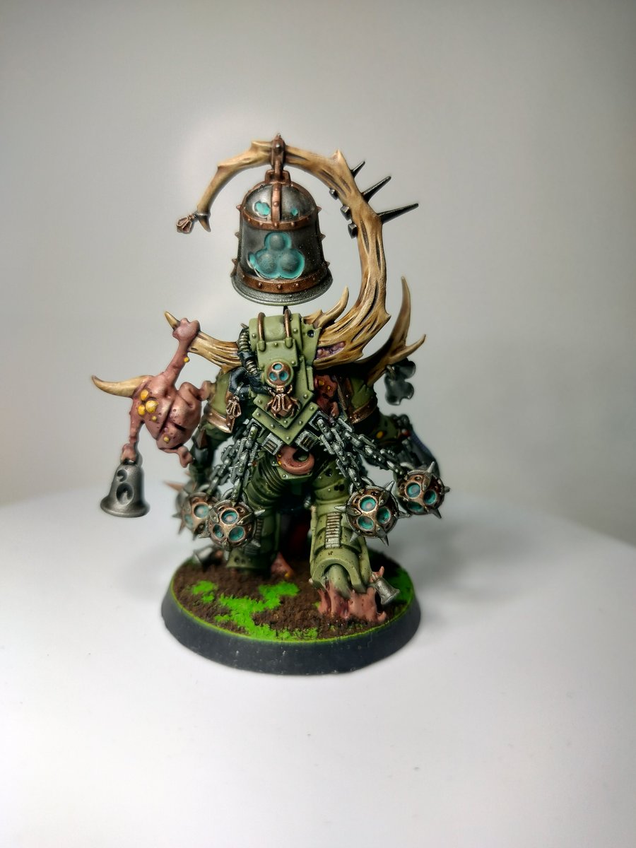 ISM_designs's tweet photo. Noxious Blightbringers sow weakness among the enemy as their cursed bell tolls.

I really enjoy painting these guys.

#warhammer40k #warhammercommunity #warhammerpainting #deathguard #deathguard40k #noxiousblightbringer #ismdesignsamsterdam https://t.co/S6peTfXXwV
