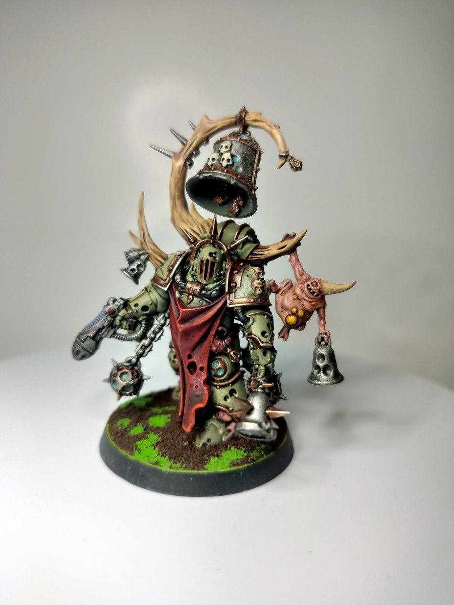 ISM_designs's tweet photo. Noxious Blightbringers sow weakness among the enemy as their cursed bell tolls.

I really enjoy painting these guys.

#warhammer40k #warhammercommunity #warhammerpainting #deathguard #deathguard40k #noxiousblightbringer #ismdesignsamsterdam https://t.co/S6peTfXXwV