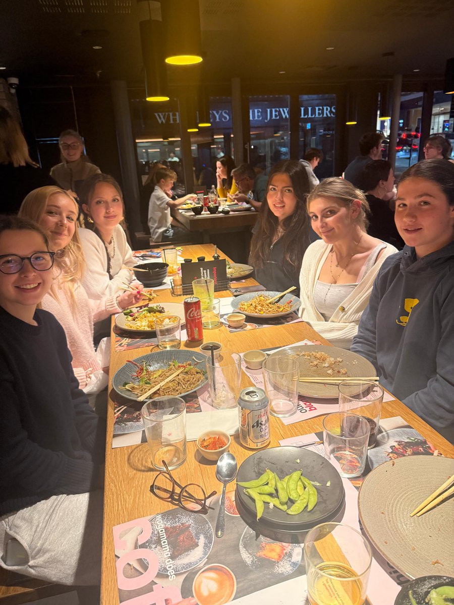 Girls U18 / 1st XI hockey squad enjoyed a well deserved end of season celebratory supper this evening. A harmonious and entertaining group of people who are a delight to coach and manage. Well done to you all.
