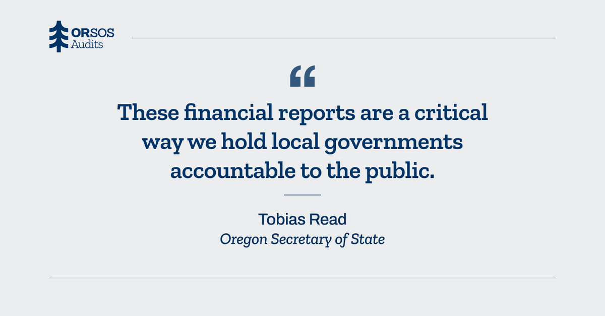 Oregon’s municipalities are required by law to submit annual reports to the SOS with key financial info. But for fiscal year 2023, 100+ municipalities are more than a year late in filing their required reports, the highest number of non-filers in years. thenewsguard.com/news/oregon-s-…