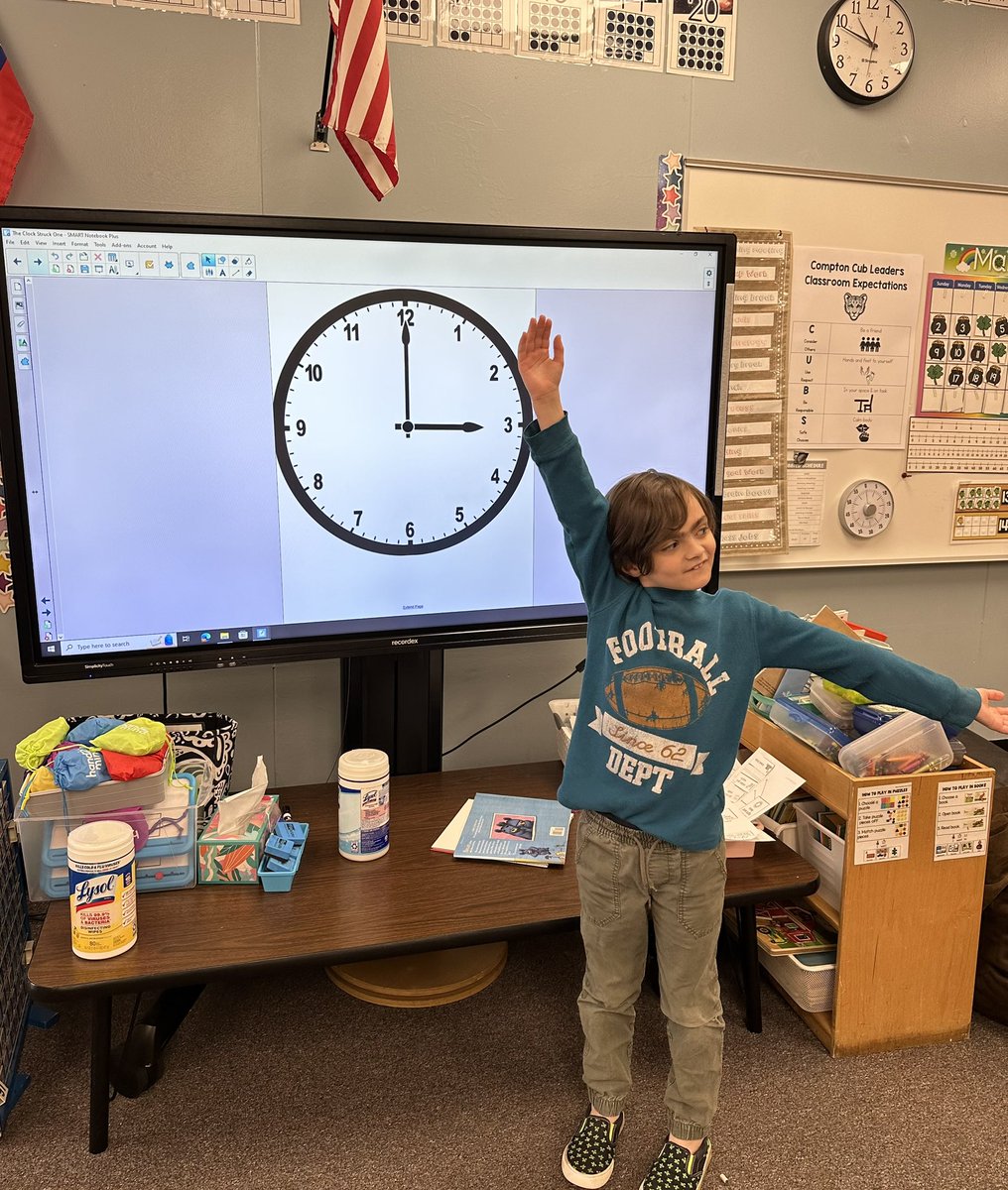Love adding movement to our study of time! 🕒⏰🕰️
