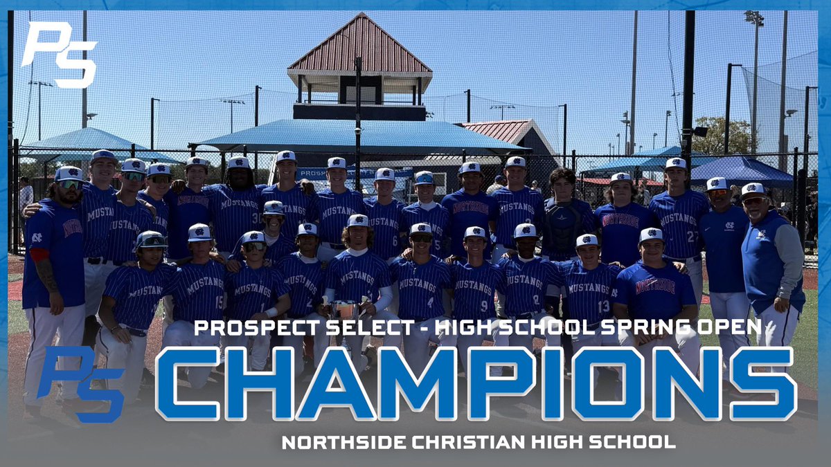 Congratulations to the <a href="/NCSMustangsBSBL/">NCHS Mustangs Baseball</a> on winning the ‘25 High School Spring Open🏆