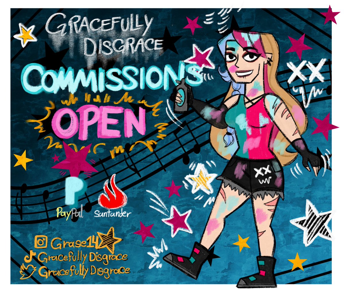 grase111's tweet image. NEW COMMISSION TABLE!! 🥳🥳🥳
Any questions, send me a DM
#Disventurecamp #Disventurecampseason4 #campamentodesventura #dctwt #comissionsopen #fanart #Commissions #art