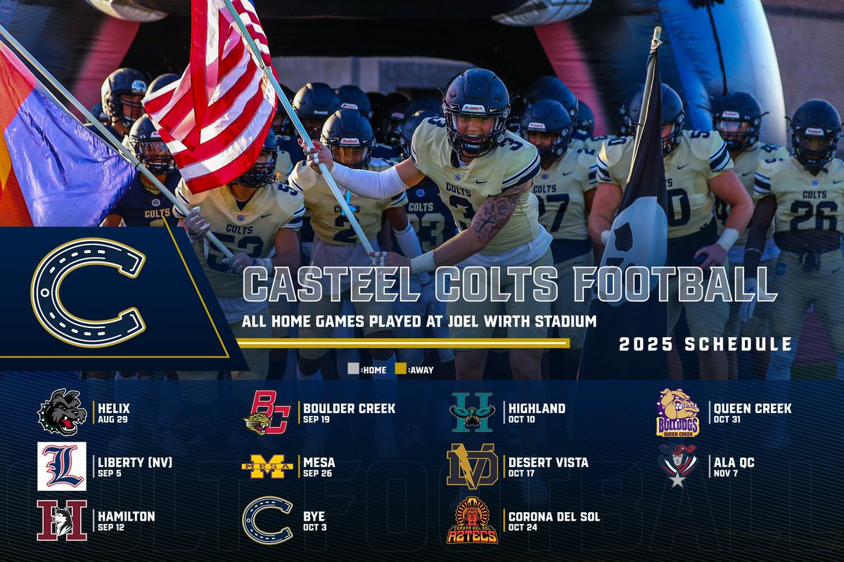 Casteel Football (@casteelfootball) on Twitter photo Excited to be part of the new 6A Southeast region! We are looking forward to competing against these programs in 2025! #PoundTheRock
<a href="/JoeBushman5/">Joe Bushman</a> <a href="/CasteelAthletic/">Casteel Athletics</a> <a href="/casteeltdclub/">Casteel TD Club</a> <a href="/CUSDAthletics/">CUSDAthletics</a> Excited to be part of the new 6A Southeast region! We are looking forward to competing against these programs in 2025! #PoundTheRock
<a href="/JoeBushman5/">Joe Bushman</a> <a href="/CasteelAthletic/">Casteel Athletics</a> <a href="/casteeltdclub/">Casteel TD Club</a> <a href="/CUSDAthletics/">CUSDAthletics</a>