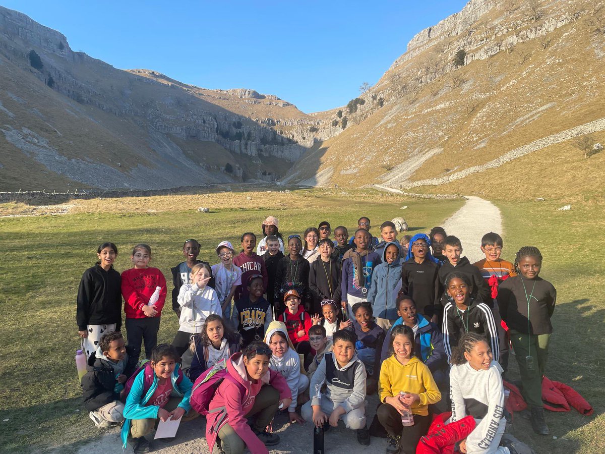 Group 1 are at the end of a wonderful first day in the village of Malham. They have all been absolute superstars!
