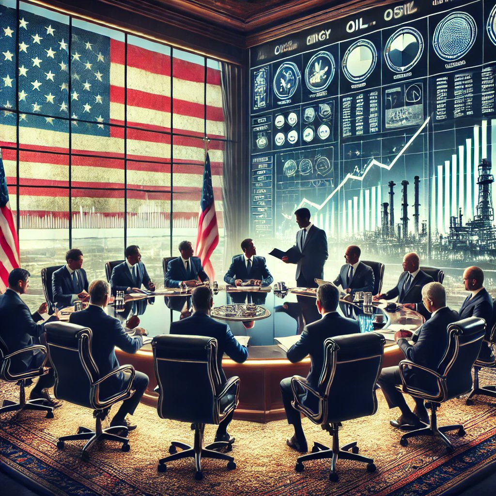 Trump met with top U.S. oil execs to discuss energy dominance, permitting reforms &amp; trade war concerns. Focus on boosting domestic production &amp; AI-powered grid. Will Big Oil back him in 2024? (reuters.com) 

#Oil #Energy #Trump #TradeWars
reuters.com/business/energ…