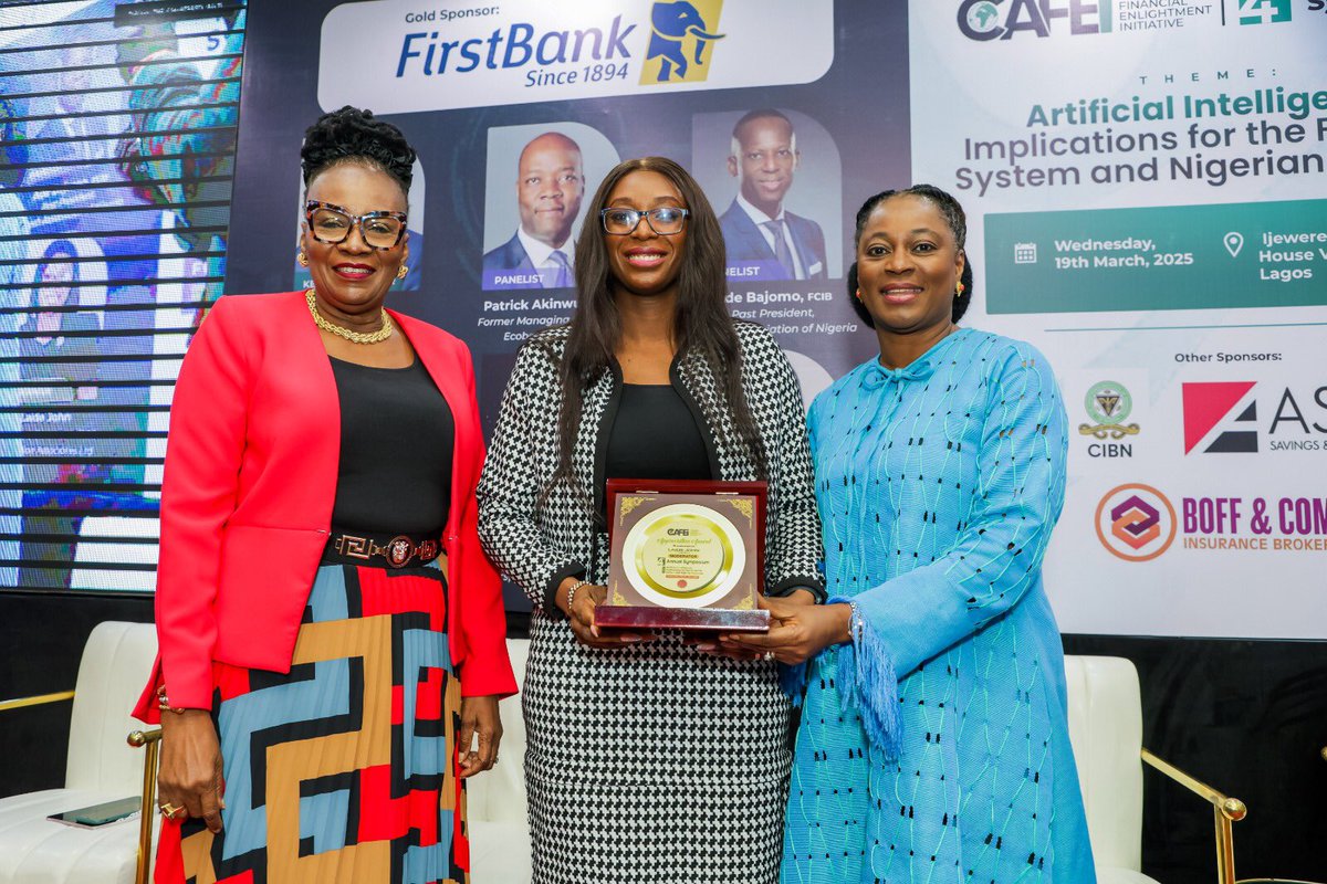 CAFEiNGO's tweet image. THAT'S A WRAP!🎉🎉

Our 4th Annual Symposium was a HUGE success! Our incredible speakers dove deep into the impact of Artificial Intelligence on the financial system and Nigeria's economy. Mind. Blown. 

#thread #CAFEiSymposium #ArtificialIntelligence #NigeriaEconomy #zeudiners