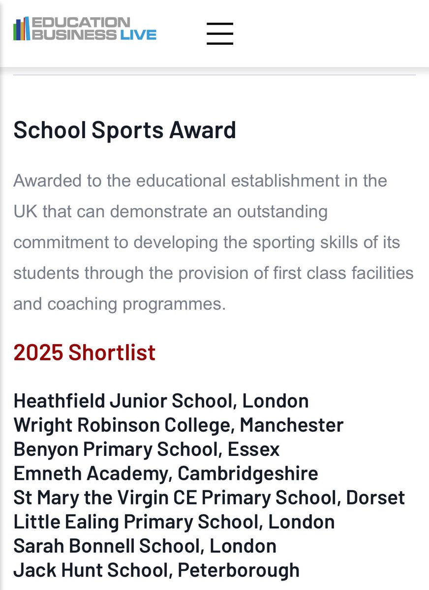 Emneth Academy (@emnethacademy) on Twitter photo We are thrilled to be shortlisted for the School Sports Award at the Education Business Live Awards 2025! We are proud to be recognised for our high quality sports provision.
#EducationAwards #PrimaryEducation <a href="/EMAT_Edu/">Eastern Multi-Academy Trust</a> We are thrilled to be shortlisted for the School Sports Award at the Education Business Live Awards 2025! We are proud to be recognised for our high quality sports provision.
#EducationAwards #PrimaryEducation <a href="/EMAT_Edu/">Eastern Multi-Academy Trust</a>
