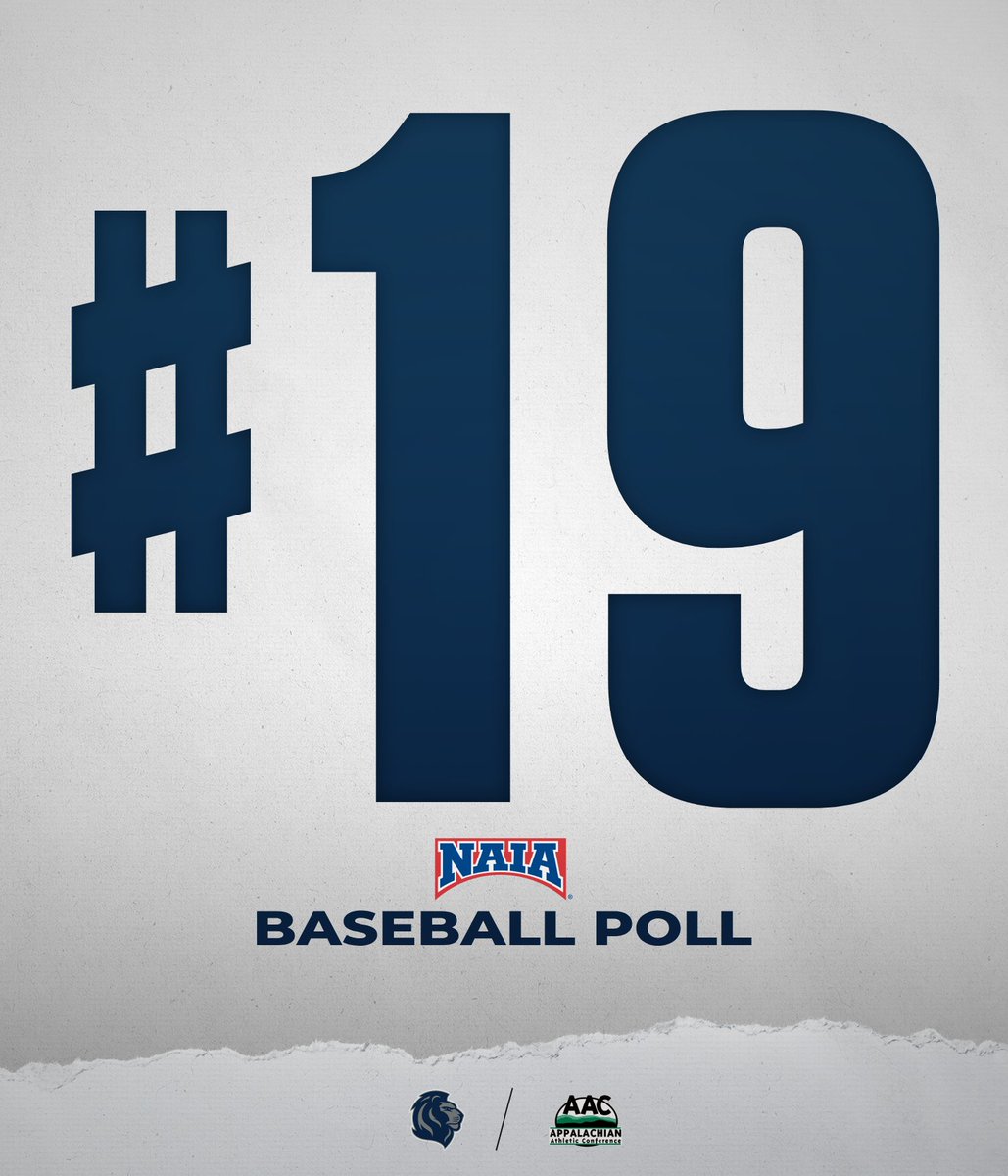 AAC Sports (@aacsports) on Twitter photo โพ๏ธTRIPLE THREATโพ๏ธ
Three #AACBB teams landed in the #NAIABaseball Top 25
- <a href="/twbulldogs/">TWU Bulldogs</a> - No. 2
- <a href="/RU_Eagles/">Reinhardt Athletics</a> - No. 5
- <a href="/JohnsonRoyals/">Johnson Royals</a> - No. 19
#ProudToBeAAC โพ๏ธTRIPLE THREATโพ๏ธ
Three #AACBB teams landed in the #NAIABaseball Top 25
- <a href="/twbulldogs/">TWU Bulldogs</a> - No. 2
- <a href="/RU_Eagles/">Reinhardt Athletics</a> - No. 5
- <a href="/JohnsonRoyals/">Johnson Royals</a> - No. 19
#ProudToBeAAC