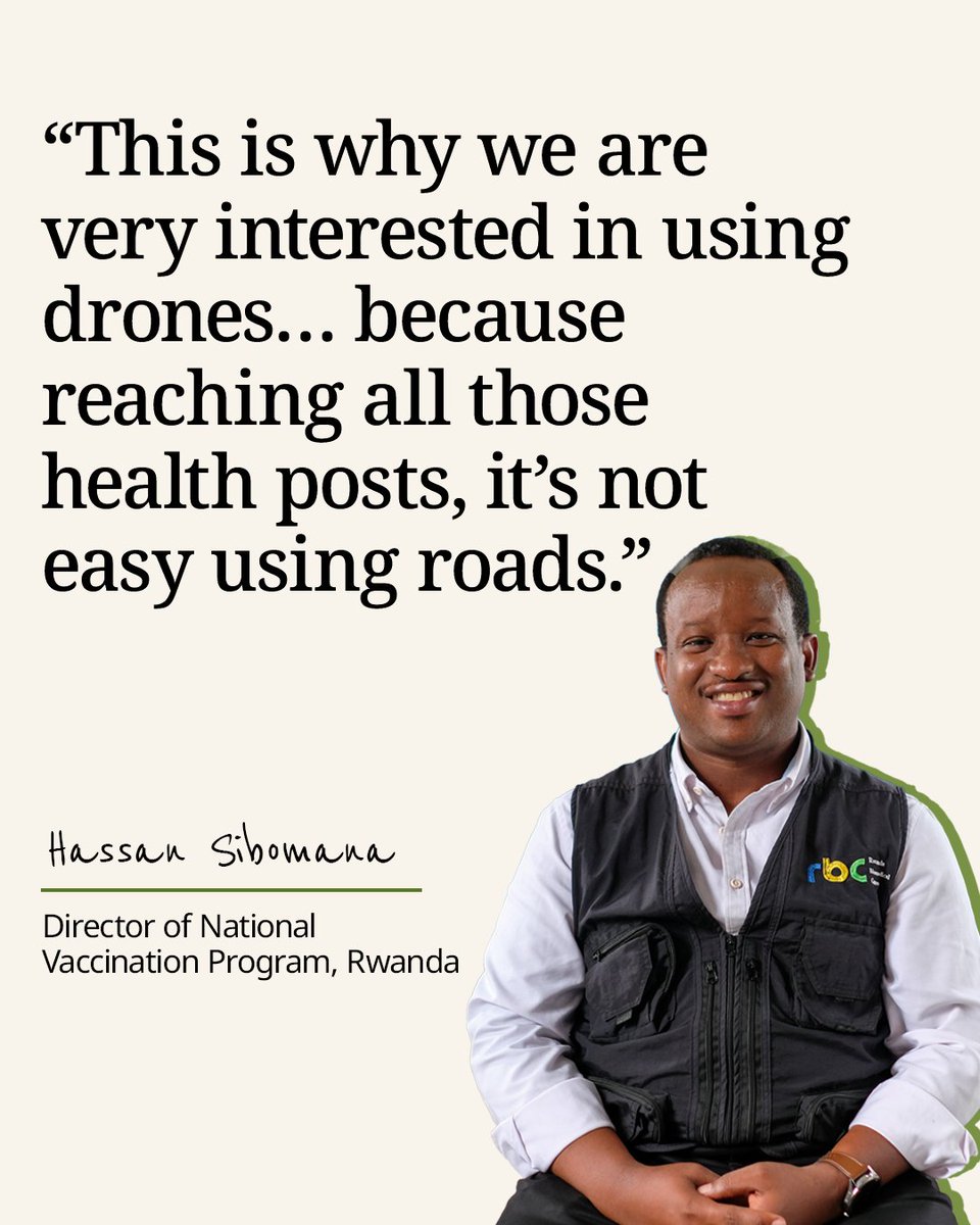 As Director of Rwanda’s National Vaccination Program, Dr. Hassan Sibomana’s mission is to reach all children in Rwanda with life-saving vaccines. Now, with drone delivery, more children are protected–even in hard-to-reach areas. More: gates.ly/4kvMIJf