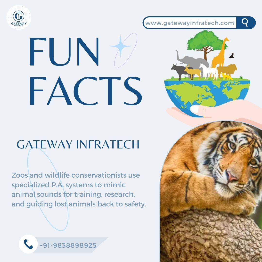 TechInfra95840's tweet image. **🐾 Did You Know?**  

Zoos &amp;amp; wildlife conservationists use specialized **P.A. systems** to mimic animal sounds for training, research &amp;amp; even guiding lost animals back to safety! 🎤🐅🌿  

#GatewayInfraTech #PASystems #WildlifeConservation #SmartTechnology