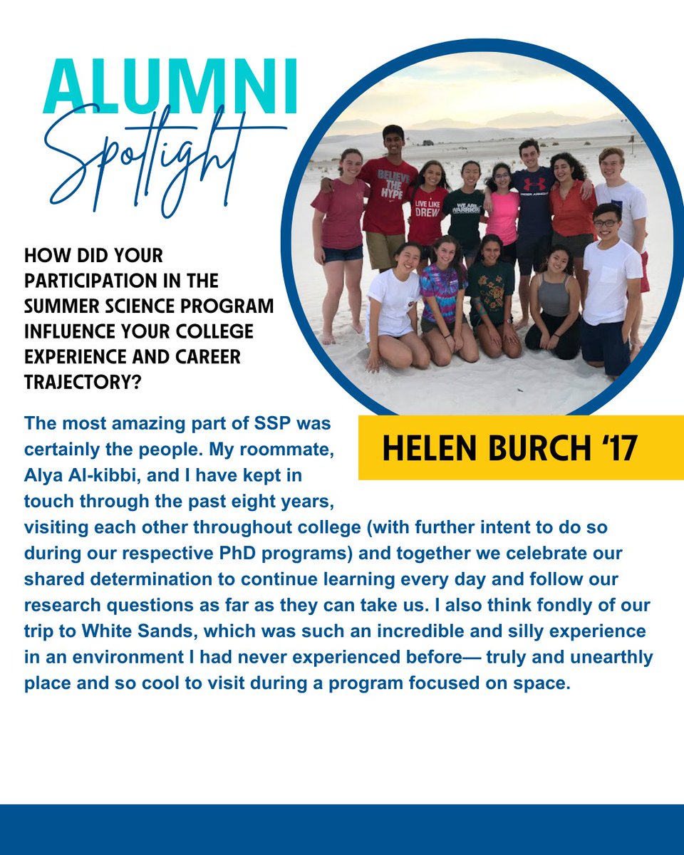 The Summer Science Program tweet media