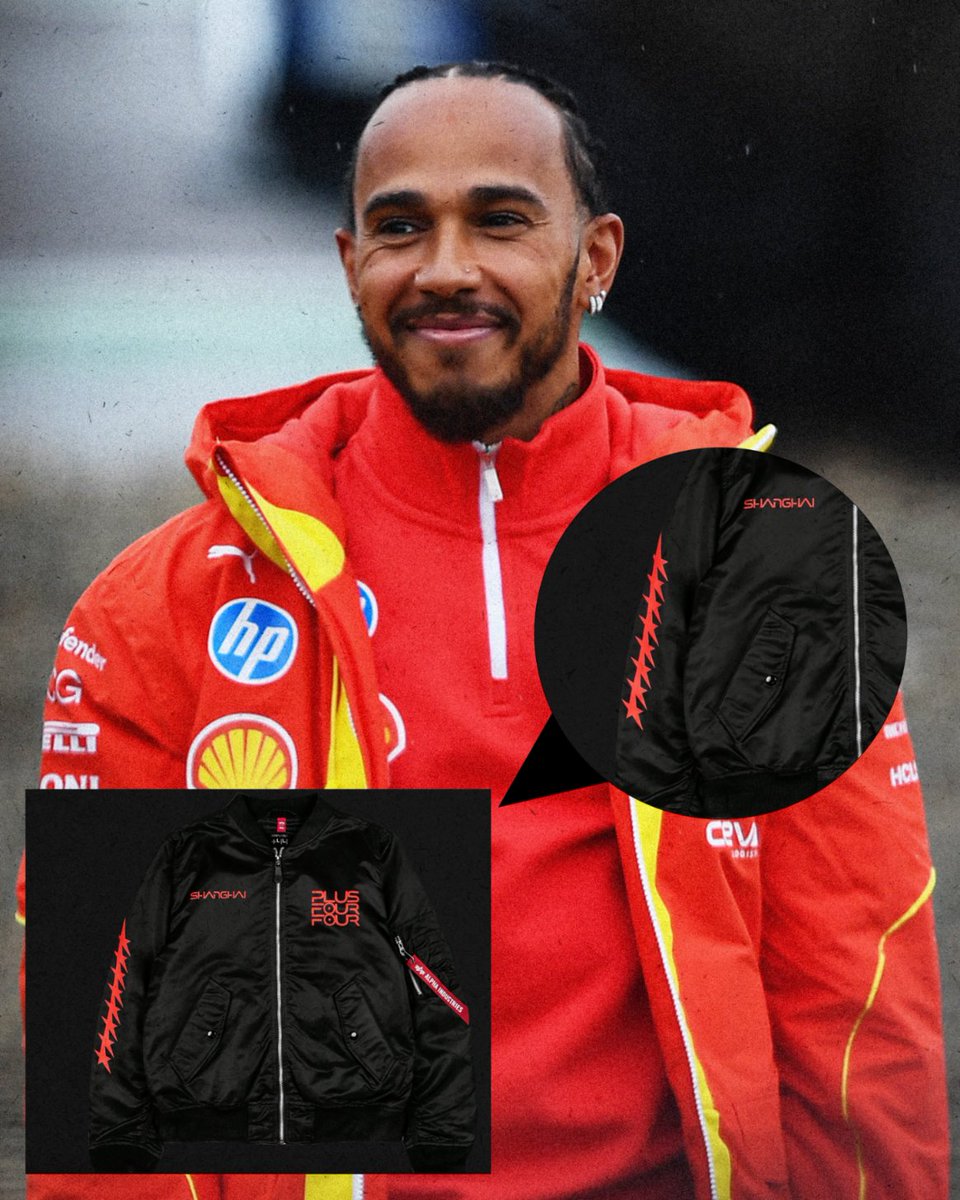 Motorsport's tweet photo. Lewis Hamilton's latest +44 World merch just dropped, featuring a jacket with 8 stars 👀

Read into that all you like...

⭐️⭐️⭐️⭐️⭐️⭐️⭐️⭐️ https://t.co/KzCUnki65D