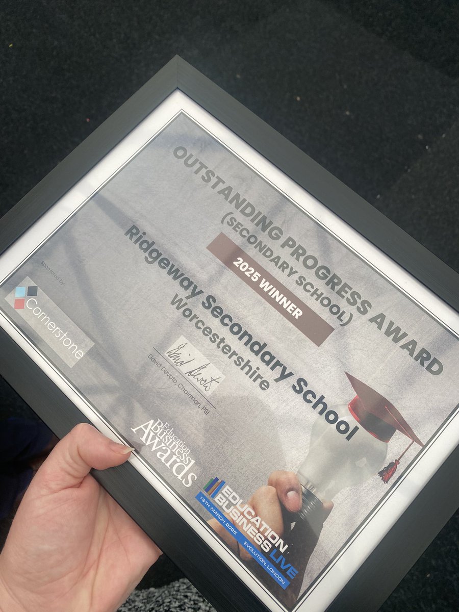Amy Page (@amymaypage) on Twitter photo A fantastic day at Education Business Live celebrating with <a href="/RidgewayShires/">Ridgeway Secondary School</a> … could not be prouder of this exceptional team 🤩 A fantastic day at Education Business Live celebrating with <a href="/RidgewayShires/">Ridgeway Secondary School</a> … could not be prouder of this exceptional team 🤩