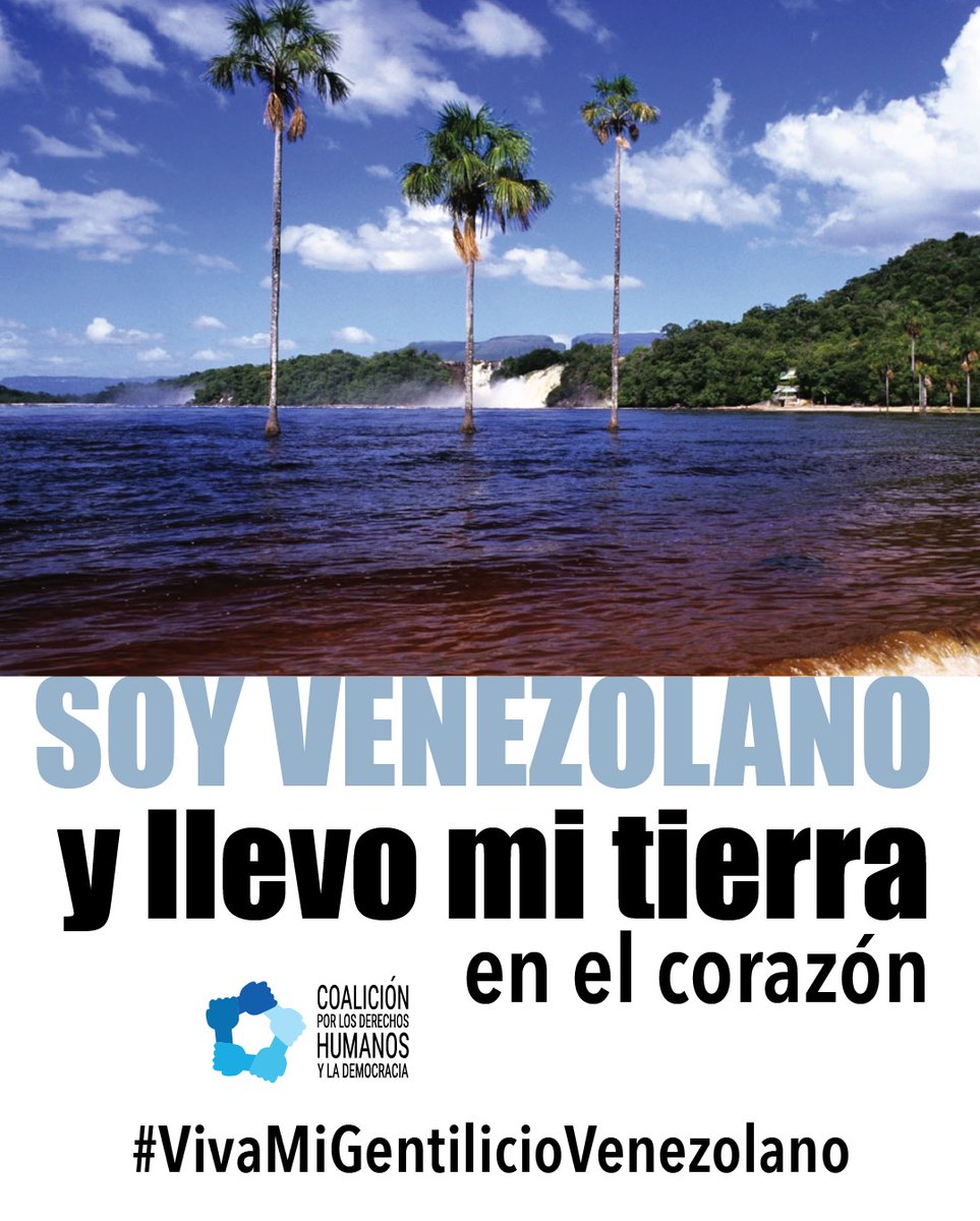 Coalición por los Derechos Humanos y la Democracia (@coalicion_ddhh) on Twitter photo Los venezolanos son personas cálidas, ingeniosas , trabajadoras y solidarias. Los une un deseo compartido de justicia e igualdad. 
Los venezolanos son personas de bien, con grandes talentos, valores y amor por su tierra.
#VivaMiGentilicioVenezolano Los venezolanos son personas cálidas, ingeniosas , trabajadoras y solidarias. Los une un deseo compartido de justicia e igualdad. 
Los venezolanos son personas de bien, con grandes talentos, valores y amor por su tierra.
#VivaMiGentilicioVenezolano