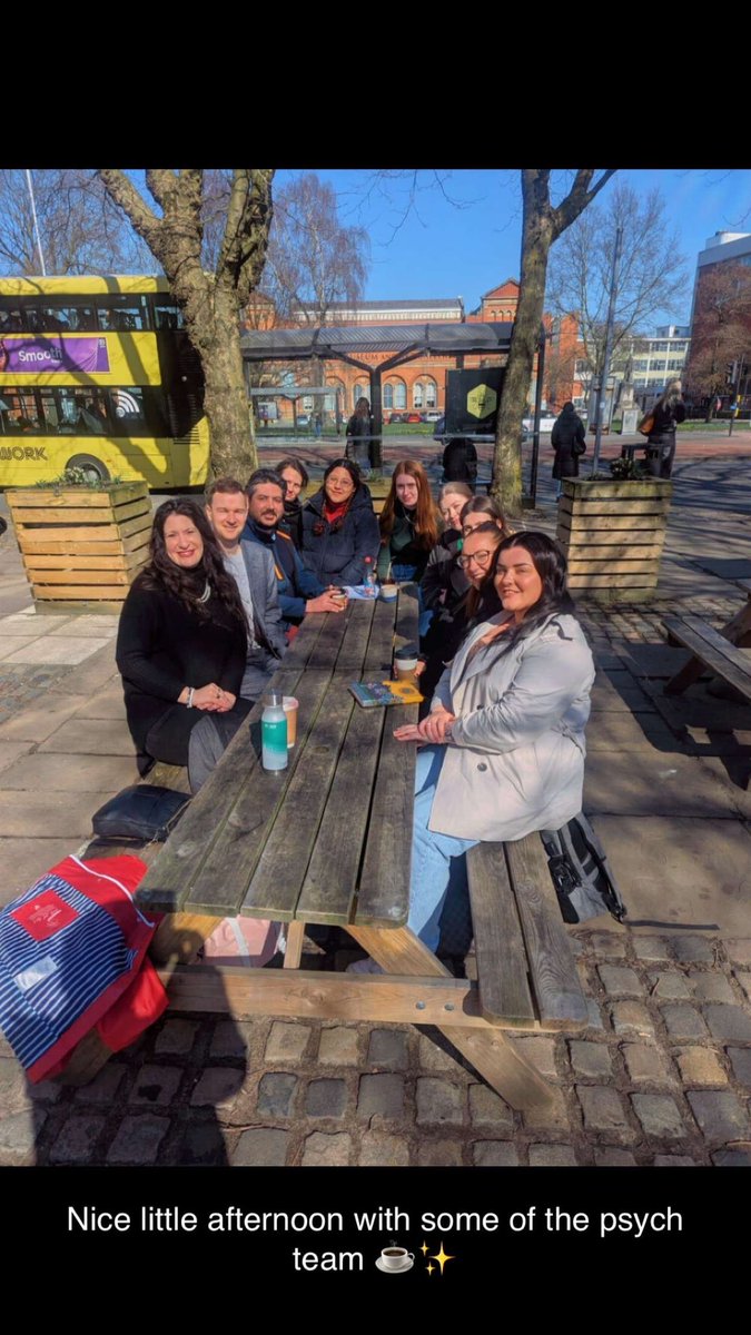 Lovely afternoon with my fellow students, head of psychology <a href="/SalfordUni/">University of Salford</a> &amp; the co chair &amp; committee of <a href="/BPSOfficial/">British Psychological Society</a> discussing careers, volunteering &amp; placement opportunities. ☕️💫 #bps #salforduni #psychology #careers #volunteering #salford #student #future #goals #aspirations