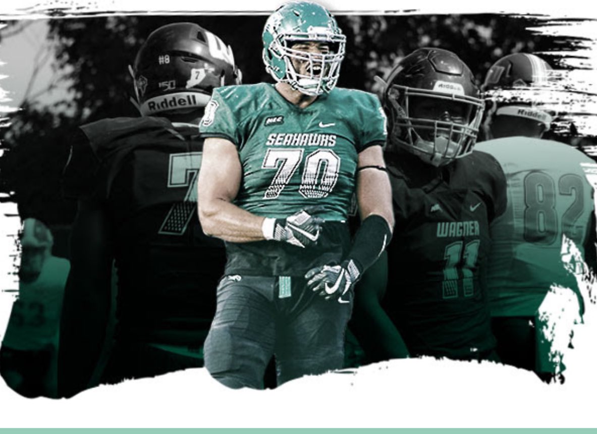 Thank you <a href="/CoachCzeluz/">Coach Joe Czelusniak</a> for the junior day invite to Wagner College! <a href="/AQ_football/">Aquinas Football</a> <a href="/DerekAnnechino/">Derek Annechino 🇺🇸</a> <a href="/AQ__Athletics/">Aquinas Athletics</a>