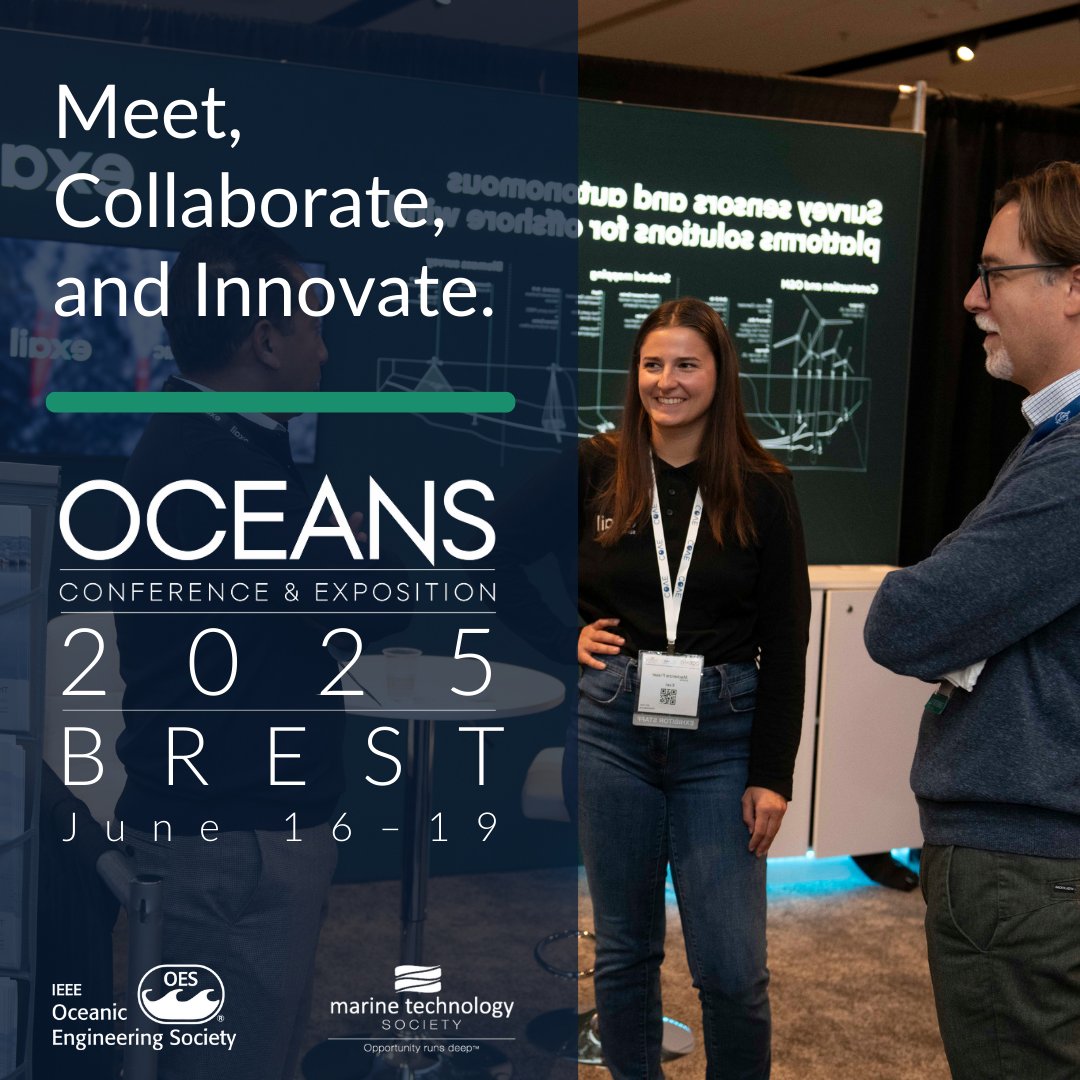 At OCEANS 2025 Brest, it’s not just about what you learn—it’s about who you meet. Join us in Brest this June to connect with top researchers, industry leaders, and policymakers in ocean science.
🔗 Register now: brest25.oceansconference.org/register-now/
#OCEANS2025