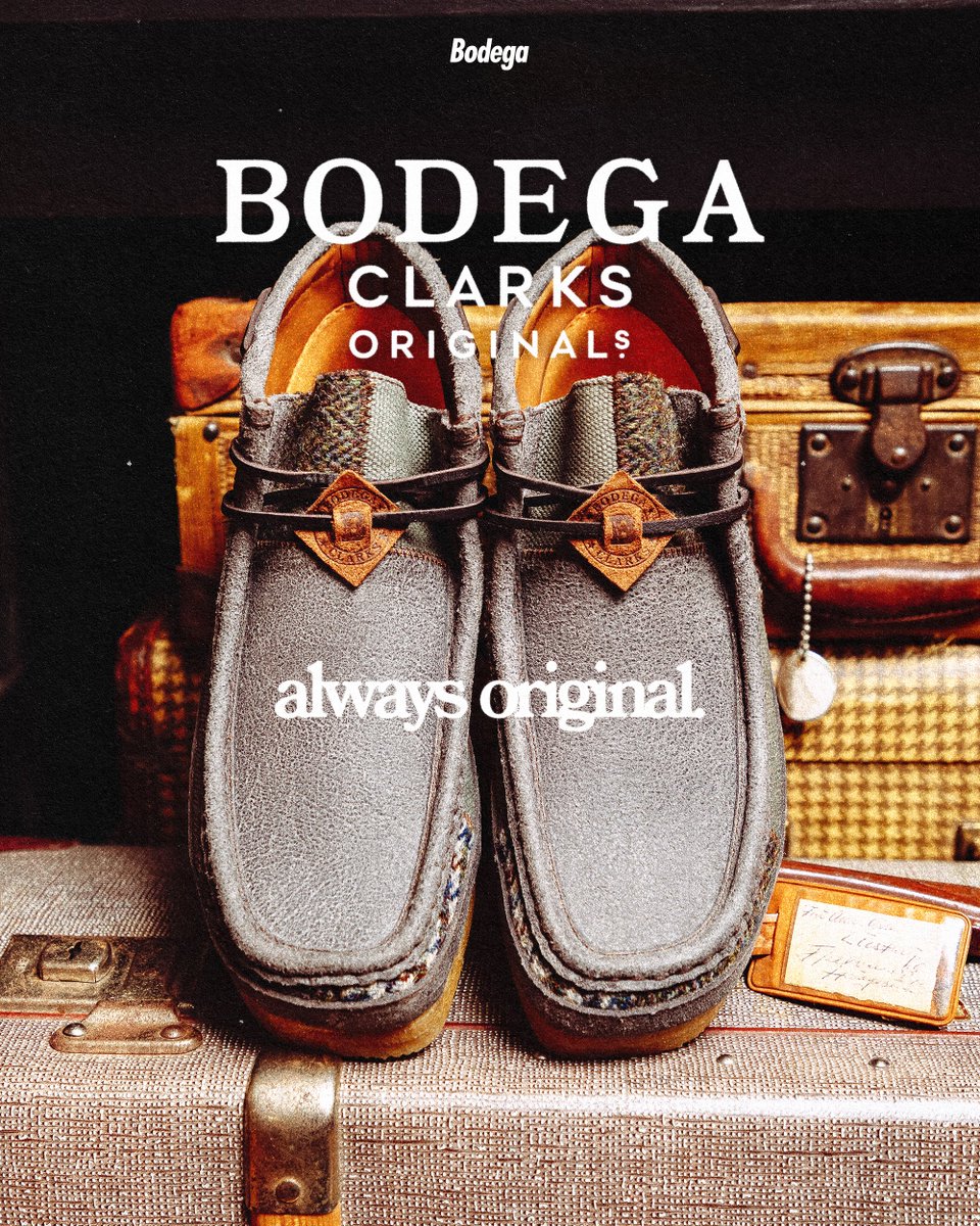 The Bodega x @clarksoriginals Patchwork Wallabee 3.0 “Northeast Corridor” releases Thursday, 3/27 ($170 - Sizes: 5-15M) • Available online at bdgastore.com and clarks.com at 12pm EST. Follow the link for a closer look - bdgastore.com/blogs/blogdega
