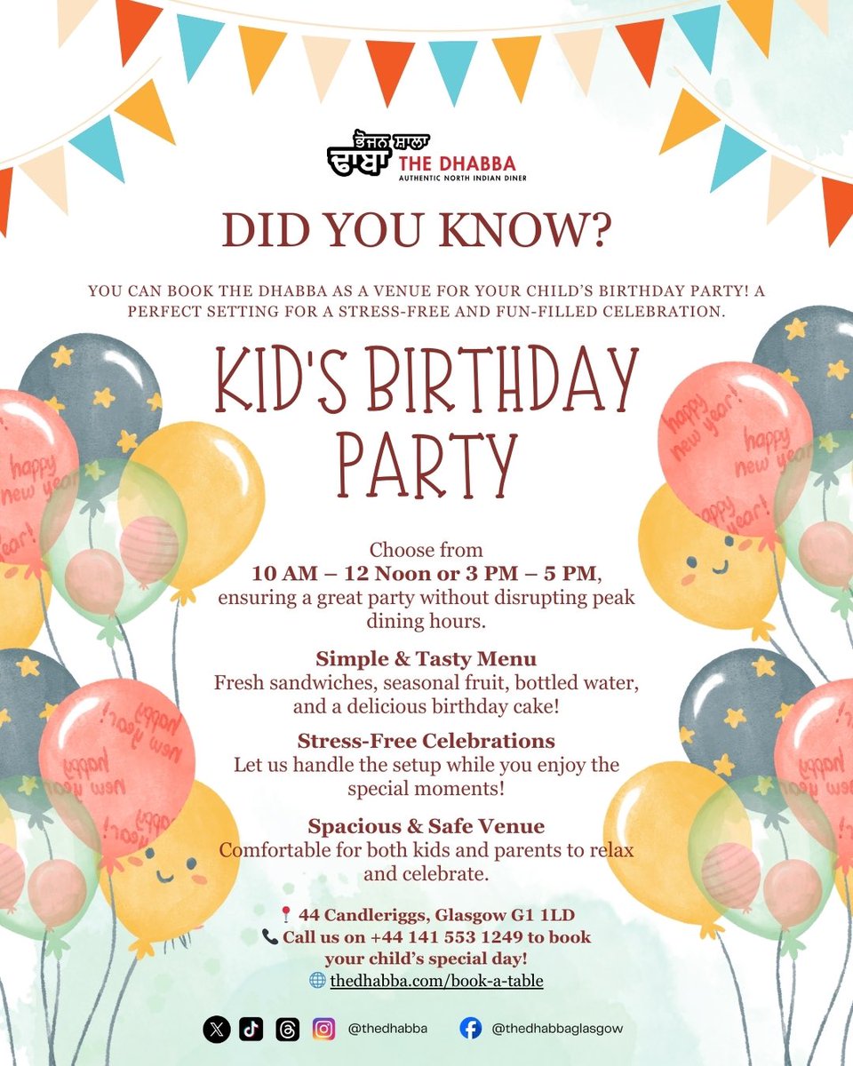 🎉 Host a Fun &amp; Hassle-Free Kids’ Birthday Party at The Dhabba! 🎈