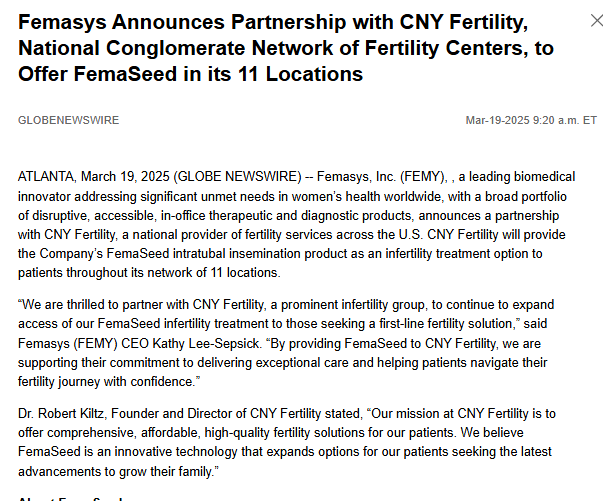 TadDickson333's tweet photo. #Partnership #FEMY $FEMY #Fertility #TAKINGOFF
#IVF #Femaseed #WomenOwned #Birthday @CNYFertility #USA #Children @cnyfertilitylab https://t.co/tkjs2HbLik