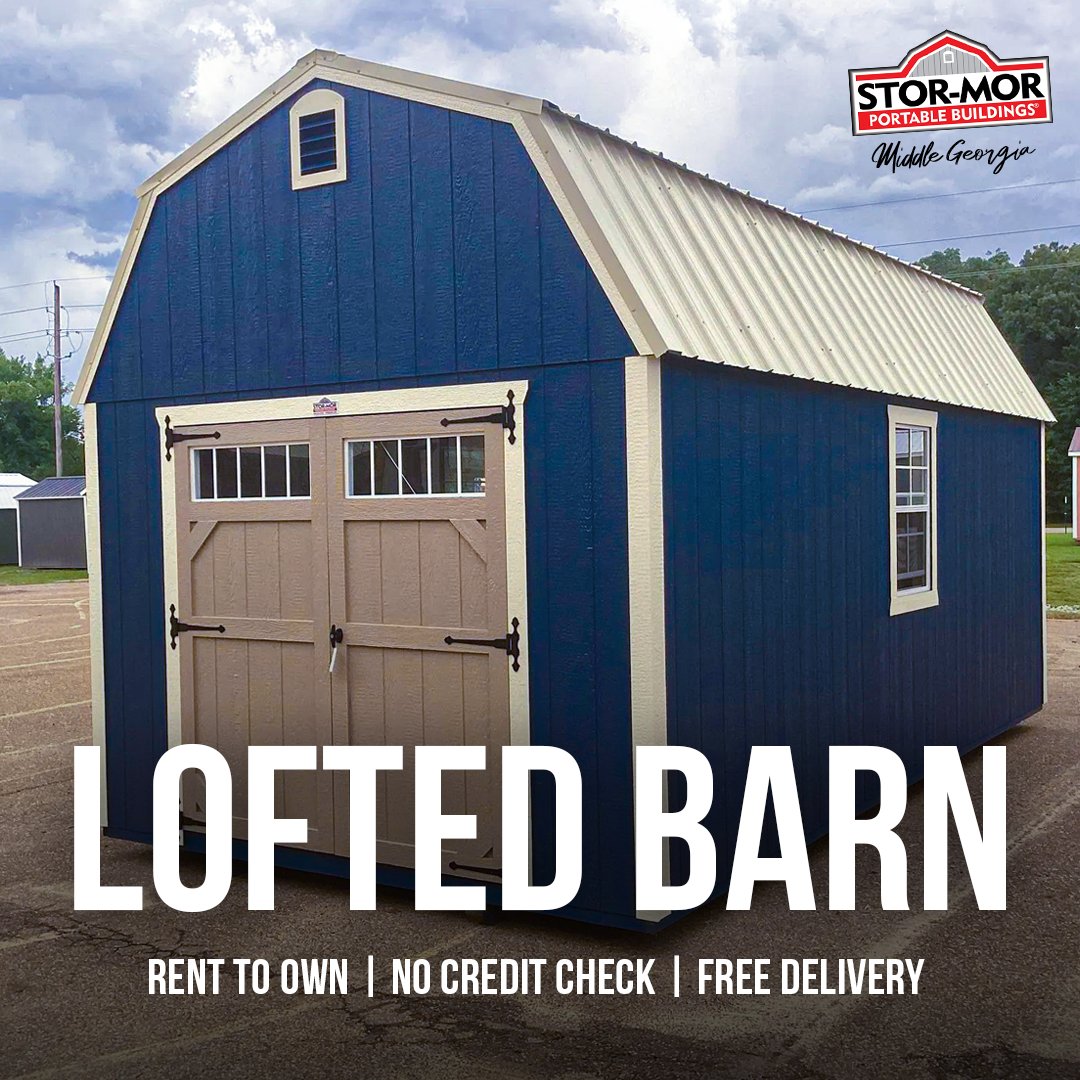 stormormiddlega's tweet photo. 🏡 Maximize Your Storage with a Lofted Barn! 🚜✨

The simple, classic Lofted Barn is one of our best-selling storage buildings—designed for maximum space and style! 💪

#StorMorMiddleGeorgia #LoftedBarn #StorageSolutions #BackyardUpgrade #BuiltToLast #CustomBarns https://t.co/wLmmt47SQw
