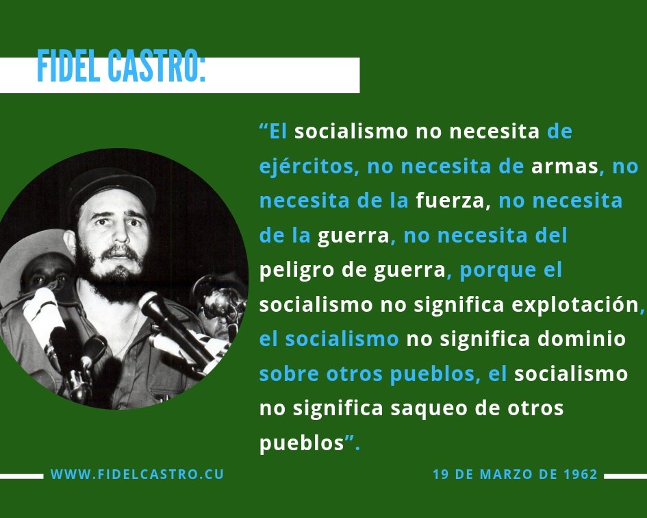 El Socialismo es igualdad, creatividad, espiritualidad,  resiliencia, libertad, valores, amor.....y tantas cosas positivas como las que disfrutamos en #Cuba, legado de #FidelPorSiempre y las heroínas y héroes de la Revolución. 
#EstaEsLaRevolución 
#CubaVencerá 
#DPSGranma