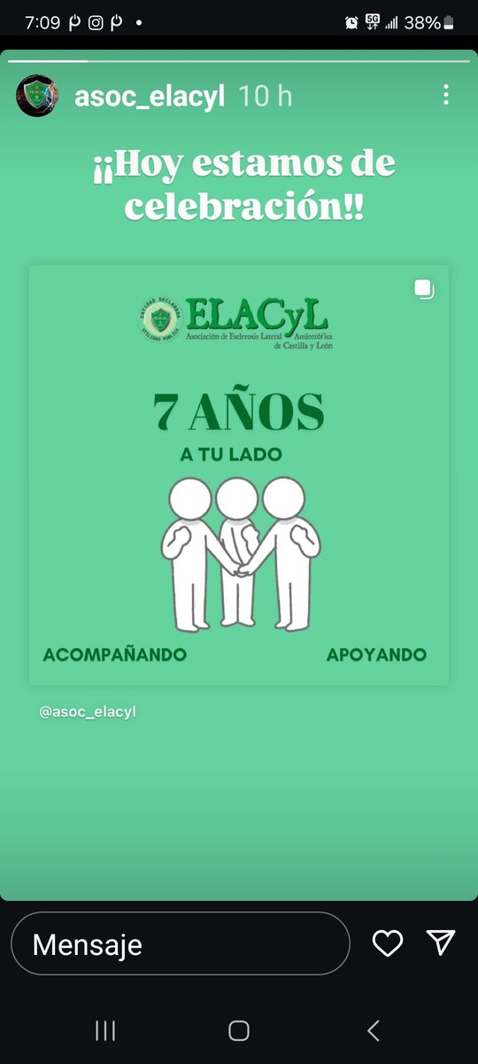 Mavi (@mavi_junglera) on Twitter photo 7 años de lucha ..y ayudando en lo que más se necesita
<a href="/ELA_CyL/">Asoc de Esclerosis Lateral Amiotrófica de CyL</a>
#leyela 7 años de lucha ..y ayudando en lo que más se necesita
<a href="/ELA_CyL/">Asoc de Esclerosis Lateral Amiotrófica de CyL</a>
#leyela