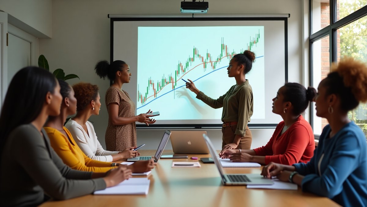 richly_chege's tweet photo. Just created AI image prompts for forex trading strategy through the ALX AI Starter course! 🚀 theme: empowering women balancing family, career and financial freedom. specific prompts create powerful visuals, aspirations made visible. #ALXAIStarter #AfricanWomenInFinance #AIImage https://t.co/jXvHnLBv5o