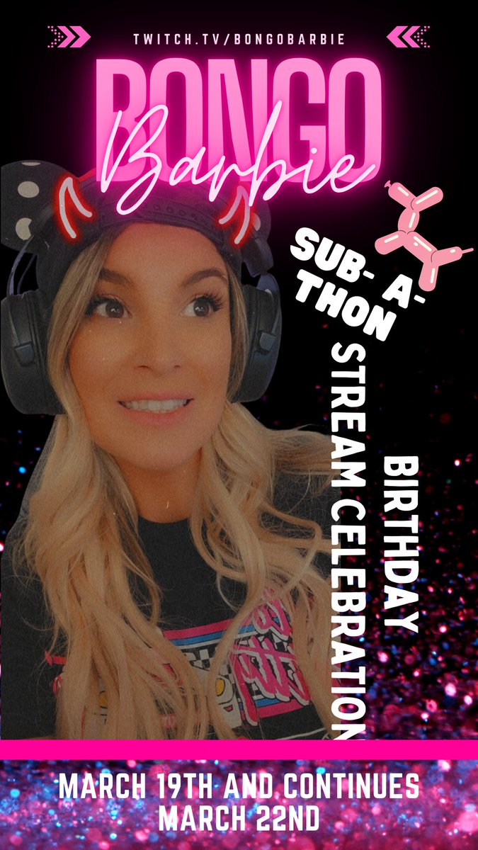 Bongo_Barbie's tweet photo. And so it has begun! 🎂 BIRTHDAY STREAM TIME https://t.co/eltYi1yrPp