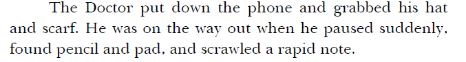 DWUDatabase's tweet image. When a books is largely just a written out version of what we saw on screen the changes become the most interesting part. I&apos;m guessing Terrance Dicks wasn&apos;t happy with the silly typewriter moment #DoctorWho #GiantRobot