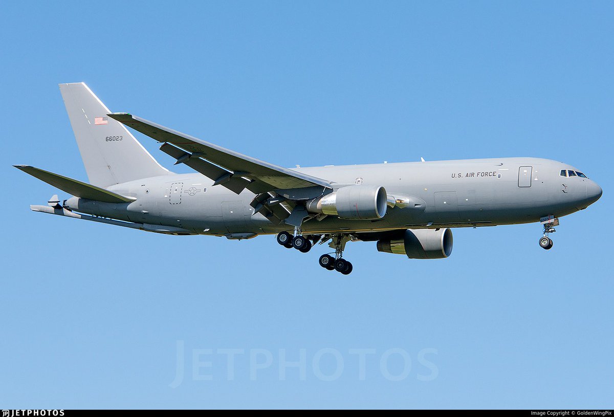 Andyyyyrrrr's tweet photo. GOLD 63-64 USAF x1 KC-46 & x1 KC-135
+ TABOR 11* flt x3* F-35/A Lightning II's
#TABOR11 flt and Tankers wkg Swan Mil 277.625.
#GOLD63 Flight Calling Banter 300.800 and Chatting with #GOLD64 On Boom 305.600.
Not Pinging.
(Jetphotos Images) https://t.co/lX3TxgOUbM