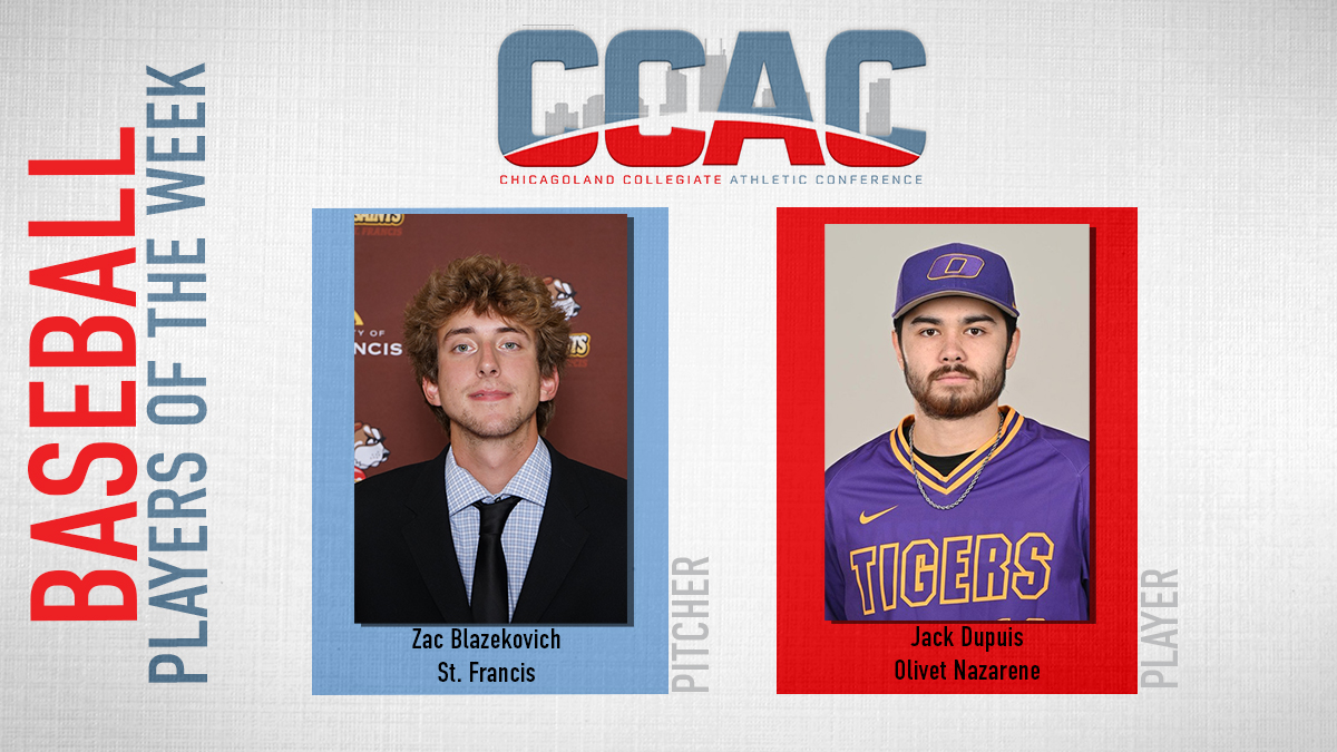 CCACSports's tweet photo. ONU's Dupuis, USF's Blazekovich Lead Respective Teams To Series' Wins, Gain Weekly Honors
https://t.co/xNhEu2PgcC https://t.co/1Mu5mb9xPV