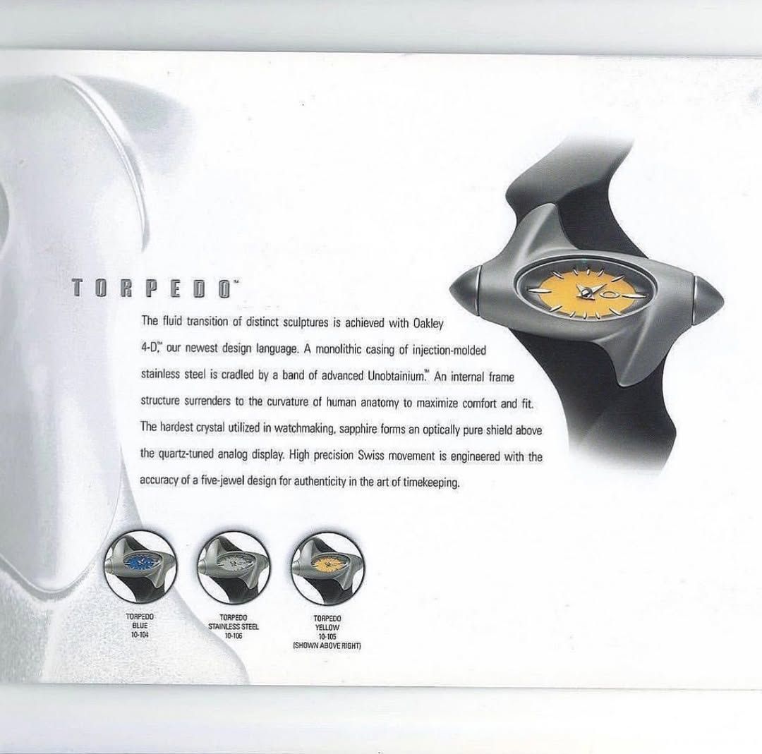 Oakley torpedo watch (2001)
