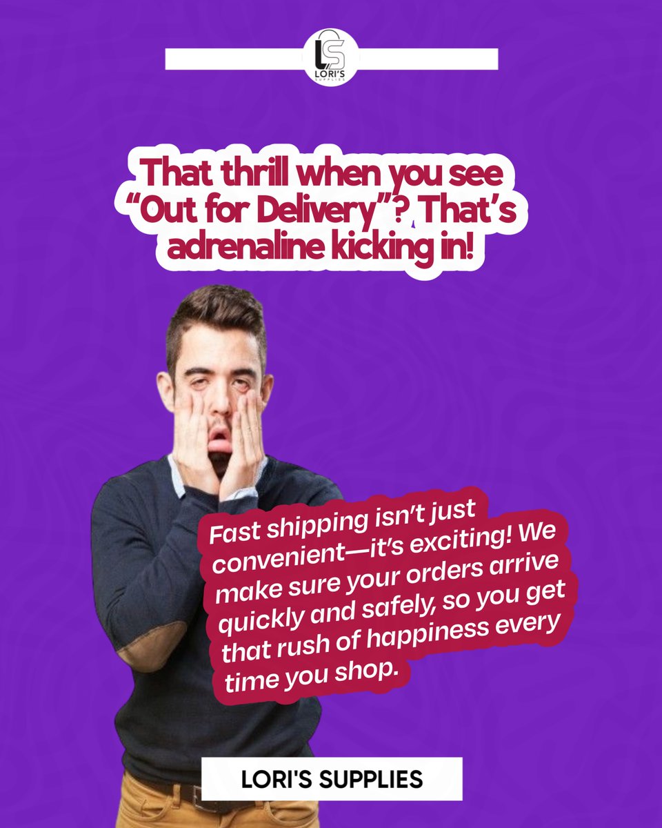 lorissupplies's tweet image. Nothing beats the feeling of tracking your order and seeing “Out for Delivery” ! That burst of excitement? That’s pure dopamine! 
#FastShipping #OutForDelivery #PackageOnTheWay #ExcitingMoments #UnboxingDay
 #QuickDelivery #ShippingJoy #OnlineShoppingFun #HappyCustomer