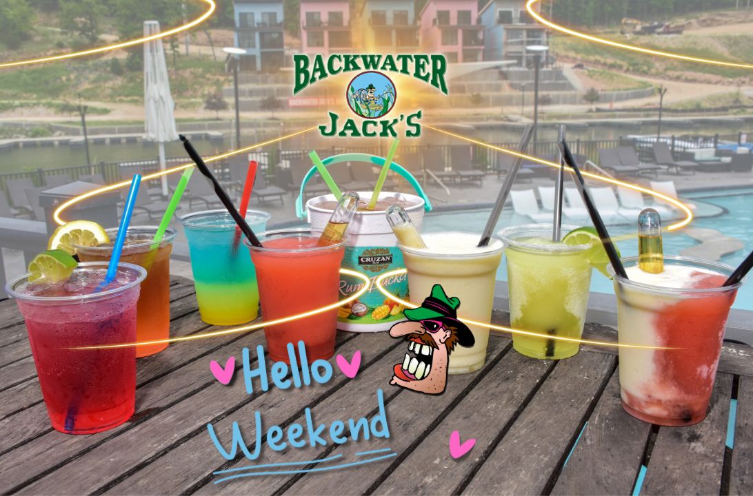 BWJacksLO's tweet image. Let's get this weekend started!🥳🍹🎶
Live music, lake views, refreshing cocktails, &amp;amp; delicious food. . . most definitely time to get back to Backwater Jack's!😎

#HelloWeekend #LiveMusic #WaterfrontRestaurantAndBar #LakeOfTheOzarks