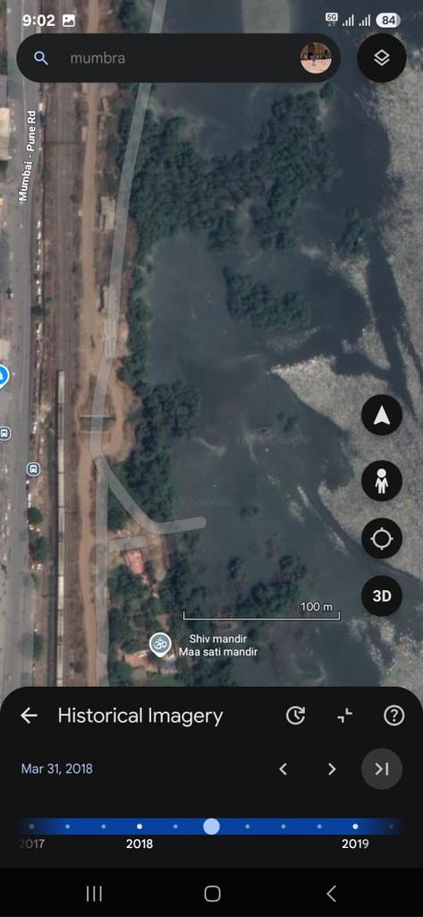 IraqiArif's tweet photo. @Awhadspeaks @CMOMaharashtra @ThaneCollector @cbawankule You can see the google images 2020 and 2024 https://t.co/sP1GLKFgAg