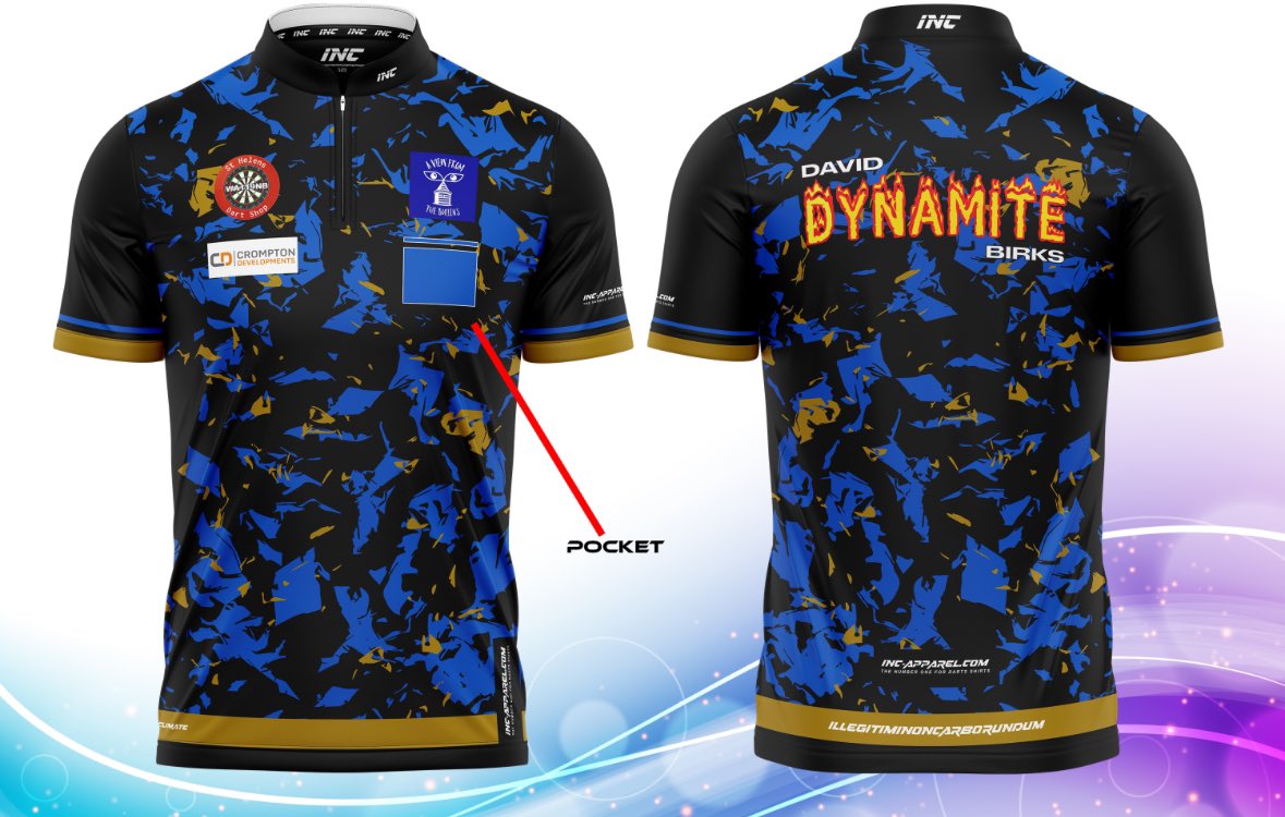 David Birks (@david_birks007) on Twitter photo While I’m on my way to the vault tonight thought I’d share my darts tops that will be delivered in the next few weeks hoping to play some good stuff tonight as I need the points.
Thanks to my sponsors:
Crompton Developments
<a href="/thebullensview/">A View From The Bullens</a>
St Helens Darts Shop While I’m on my way to the vault tonight thought I’d share my darts tops that will be delivered in the next few weeks hoping to play some good stuff tonight as I need the points.
Thanks to my sponsors:
Crompton Developments
<a href="/thebullensview/">A View From The Bullens</a>
St Helens Darts Shop