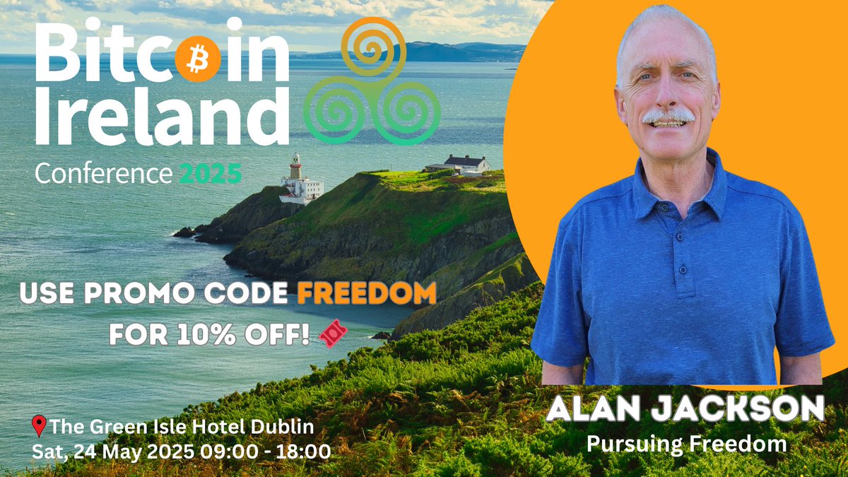 Bitcoin Conference Ireland (@bitcoinconfirl) on Twitter photo 🔥 Speaker Announcement! 🔥
We’re thrilled to welcome Alan Jackson <a href="/pursuingfreedo1/">Pursuingfreedom/persiguiendo la libertad</a> to Bitcoin Ireland Conference 2025! 🇮🇪⚡
Alan, from Pursuing Freedom, is dedicated to helping people break free from the failing fiat system and embrace Bitcoin as sound money. 💡💰 He’ll 🔥 Speaker Announcement! 🔥
We’re thrilled to welcome Alan Jackson <a href="/pursuingfreedo1/">Pursuingfreedom/persiguiendo la libertad</a> to Bitcoin Ireland Conference 2025! 🇮🇪⚡
Alan, from Pursuing Freedom, is dedicated to helping people break free from the failing fiat system and embrace Bitcoin as sound money. 💡💰 He’ll