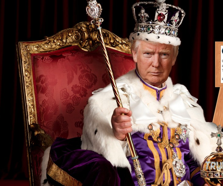 facebook.com/share/p/1YD9b4…  @skyassaultpressmad  EL ENFADO DEL REY DONALD I