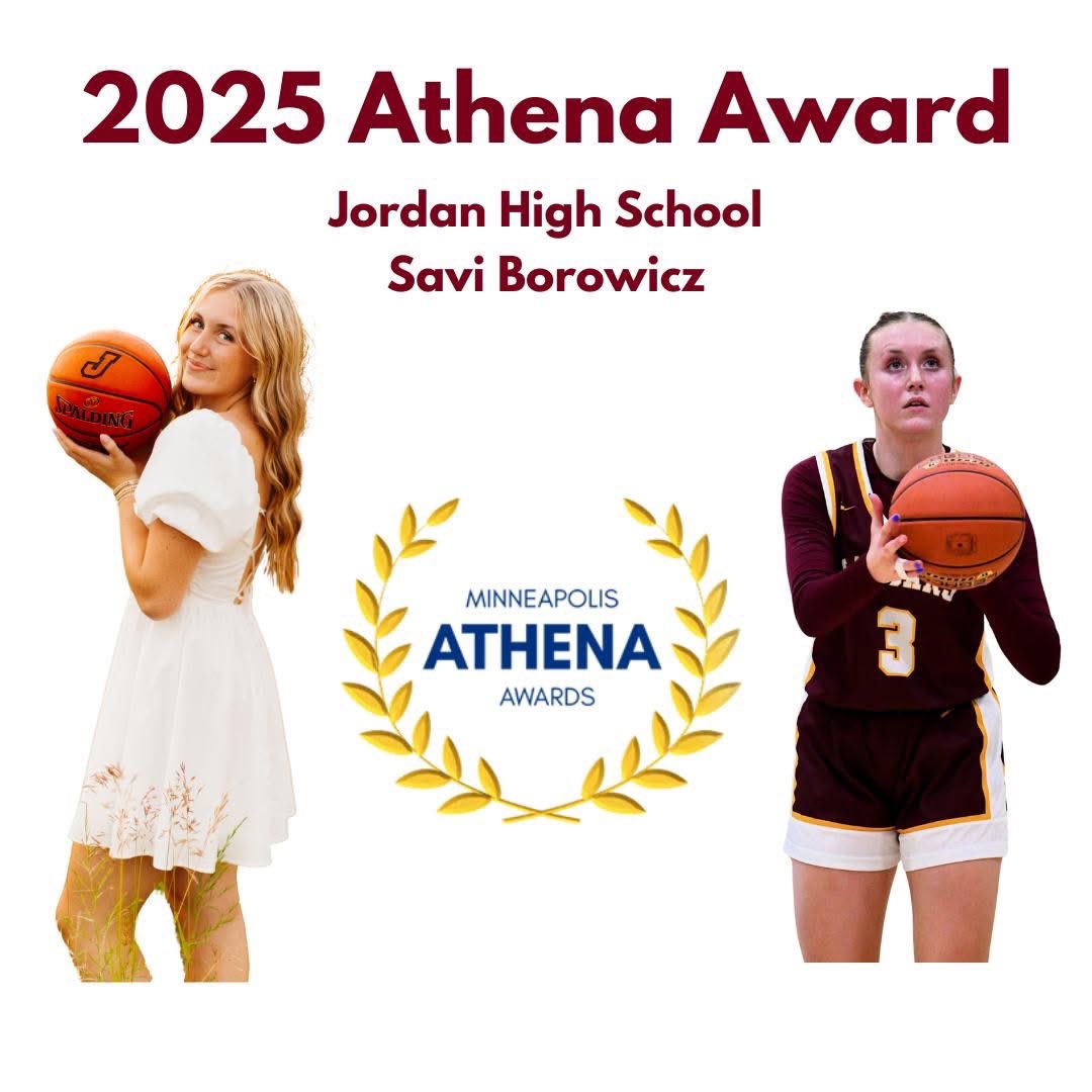 Jordan Athletic Updates (@jrdn_ath_update) on Twitter photo Congratulations to <a href="/savannahb3_/">Savannah Borowicz</a> on receiving the 2025 Athena Award!
This recognition goes to outstanding female athletes from schools across the Twin Cities! Congratulations to <a href="/savannahb3_/">Savannah Borowicz</a> on receiving the 2025 Athena Award!
This recognition goes to outstanding female athletes from schools across the Twin Cities!