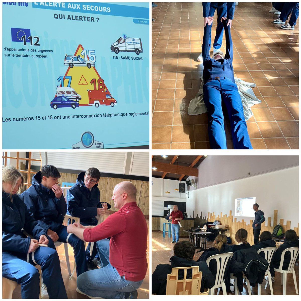⛑️ Les jeunes en séjour de cohésion #SNU ont suivi une formation aux gestes de premiers secours (PSC1)
Accompagnés par des formateurs expérimentés, ils ont appris à réagir, alerter les secours, massage cardiaque, défibrillateur…Bravo à ces citoyens engagés et responsables ! 👏🇫🇷