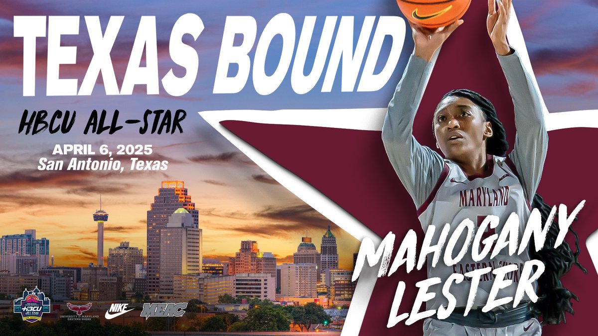 🏀ALL-STAR🏀

Mahogany Lester has been named to the women's basketball HBCU All-Star Game!

Lester has started 102 of 120 games played since 2019 at UMES, including all 61 games across the last two seasons.

Full story: tinyurl.com/246jmj6p

#HawkPride | #SoarAboveandBeyond