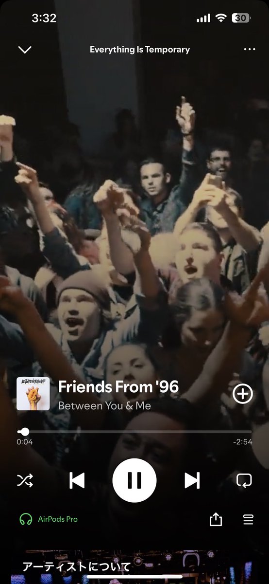 BYAMがマジでPOPPUNKのゲームチェンジャーだったなと思わされるこの頃
I miss my friends from ‘96 for real.